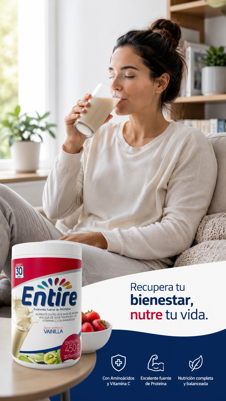 Vive Proteína para ganar masa muscular