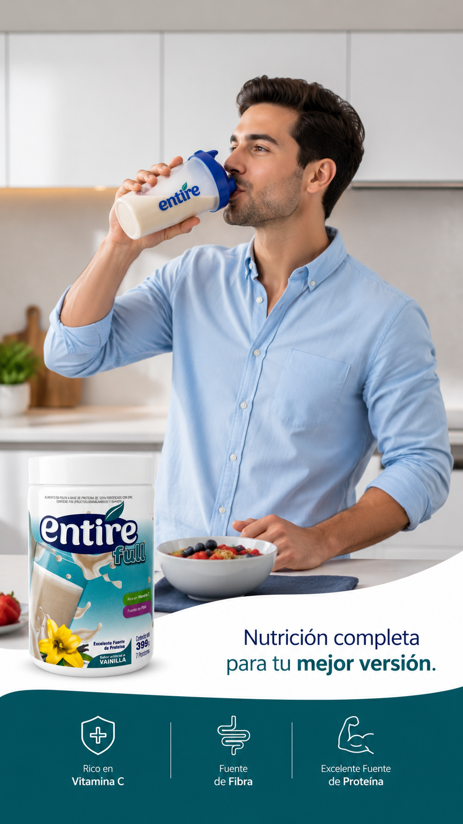 Vive Proteína para ganar masa muscular