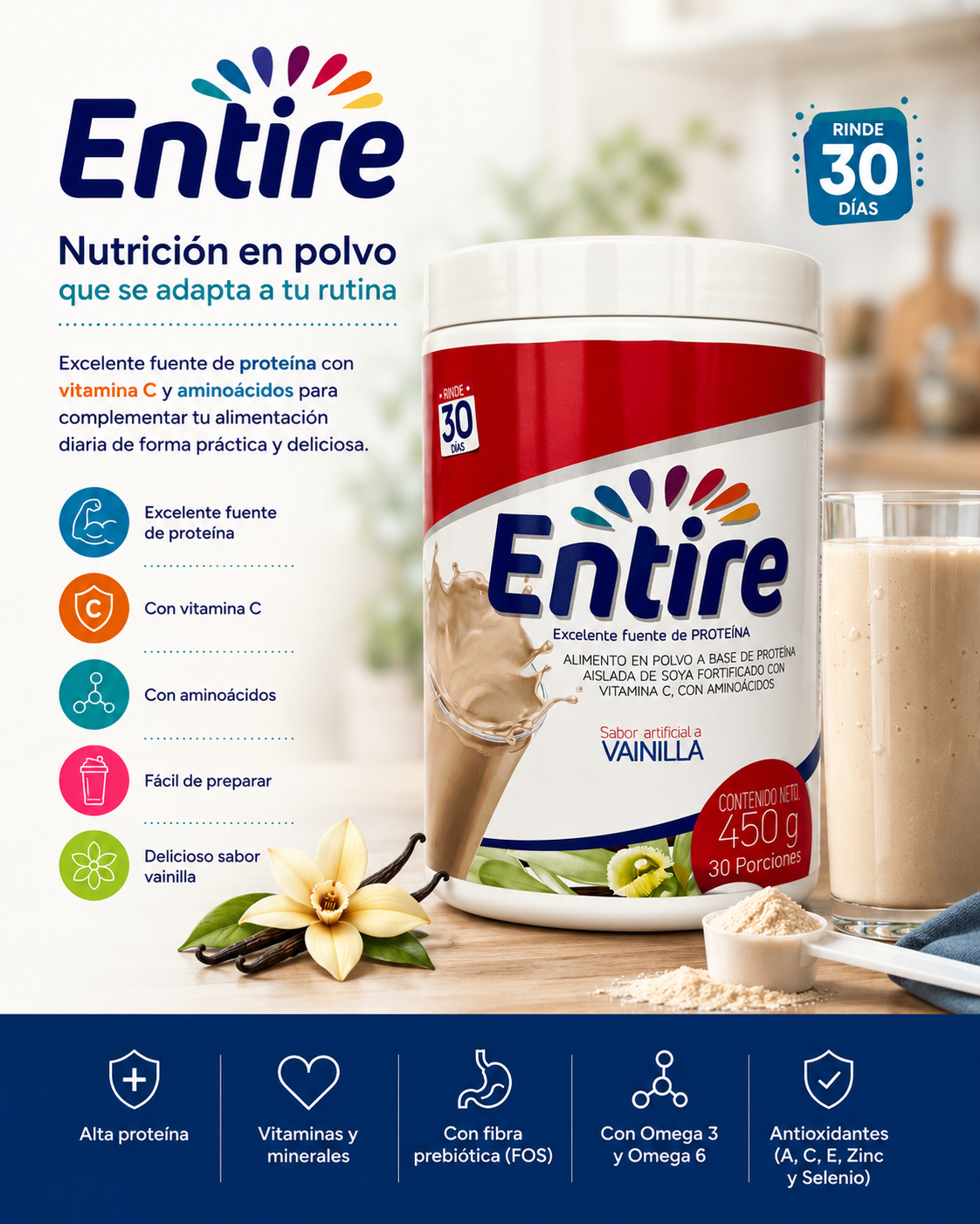 Entire Clásico nutrición en polvo Entire Clásico nutrición en polvo