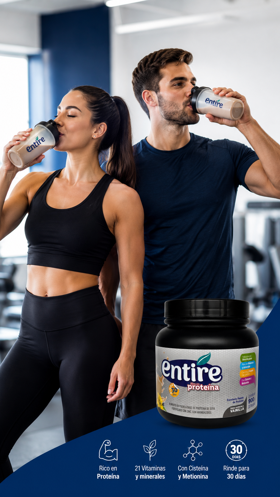 Vive Proteína para ganar masa muscular