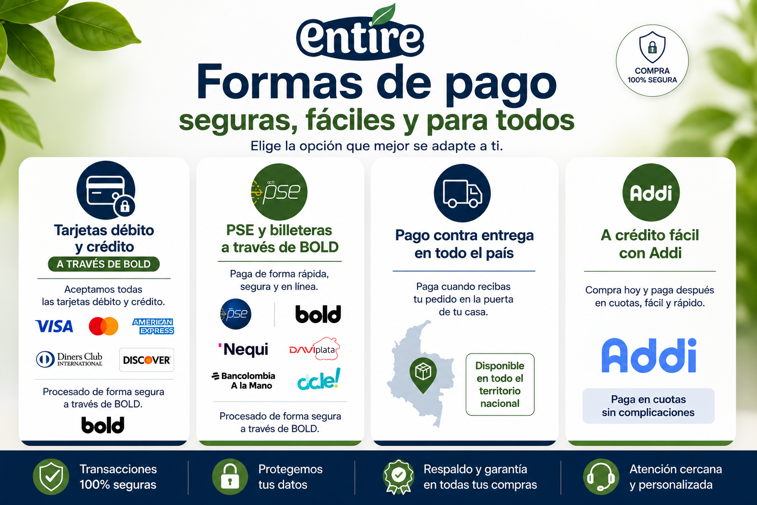 Formas de Pago Formas de pago Vive Entire